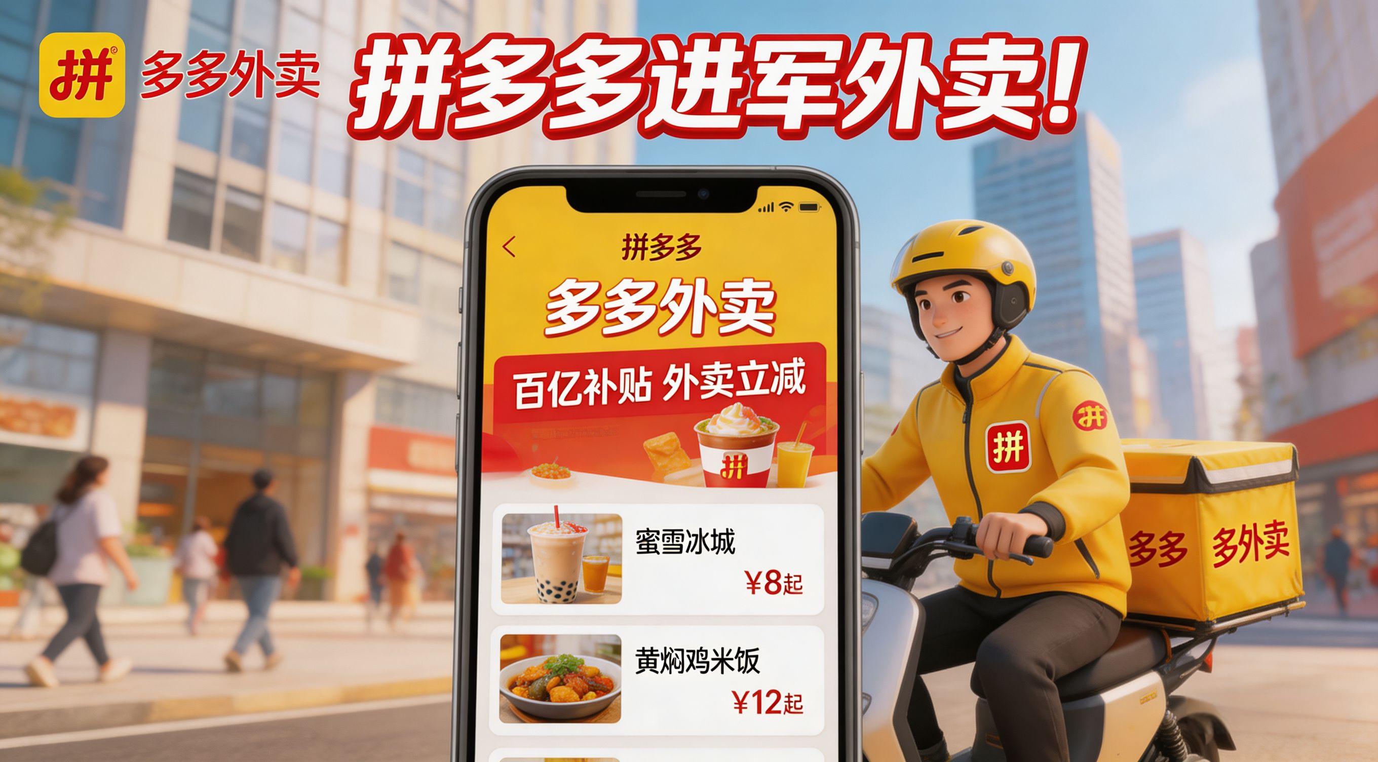 什么？拼多多进军外卖行业？多个地区已经试点实施了？