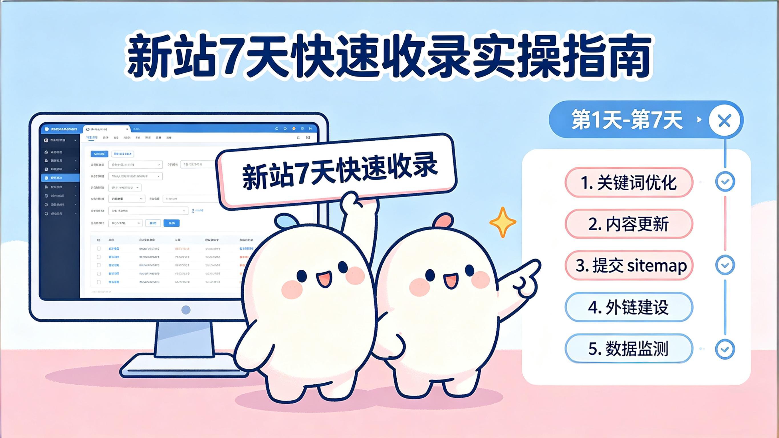 新站7天快速收录实操：2026最新可落地全流程-网站优化